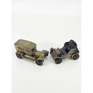 Vintage 1970s Brass Automobile Rambler Metal Banks One Marked Banthrico